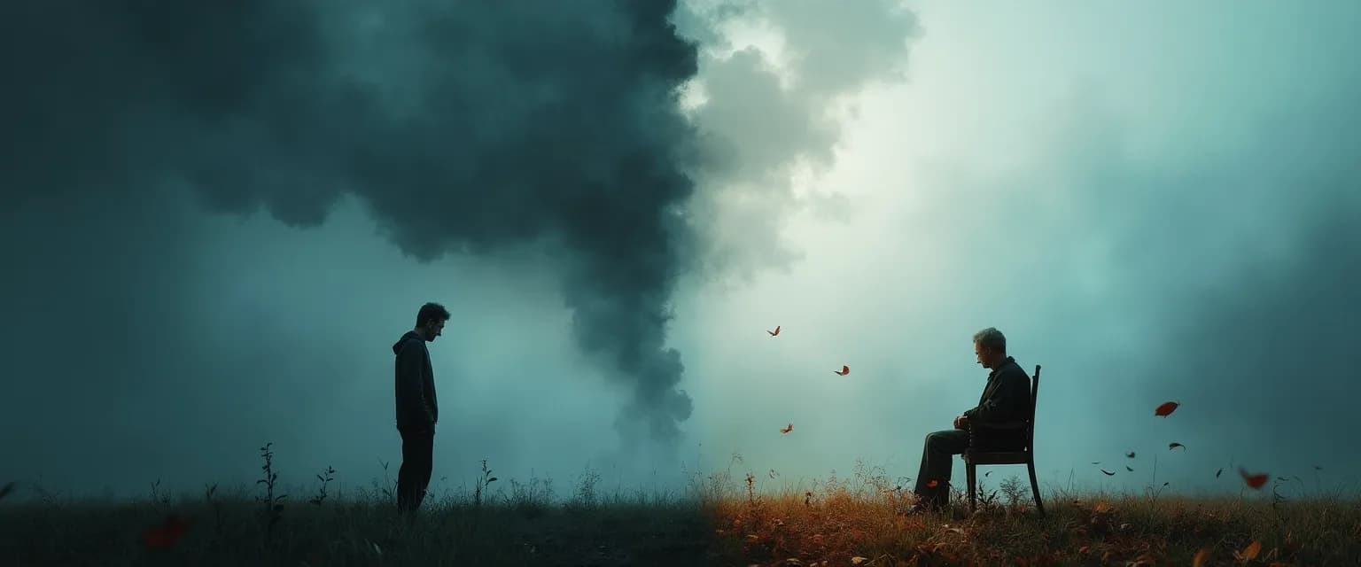 Person experiencing anticipatory grief while supporting a loved one