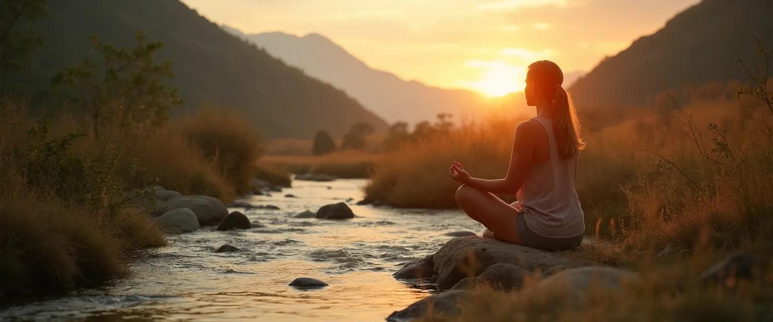 People practicing meditation at an affordable outdoor mindfulness retreat in nature