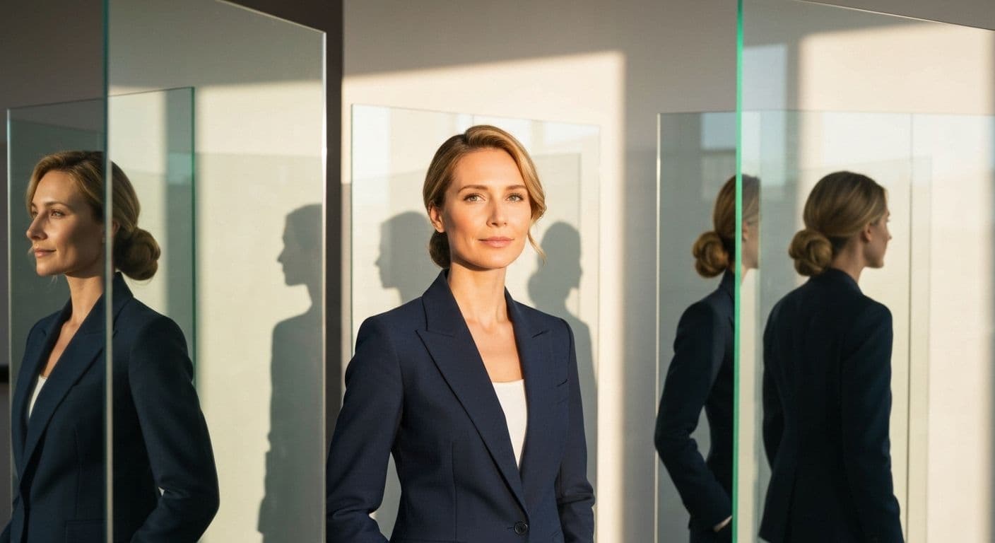 Person demonstrating good self awareness while making thoughtful decisions