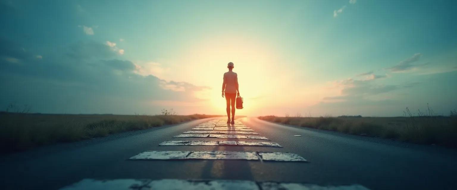 Chart showing the five grief levels after job loss with daily recovery activities