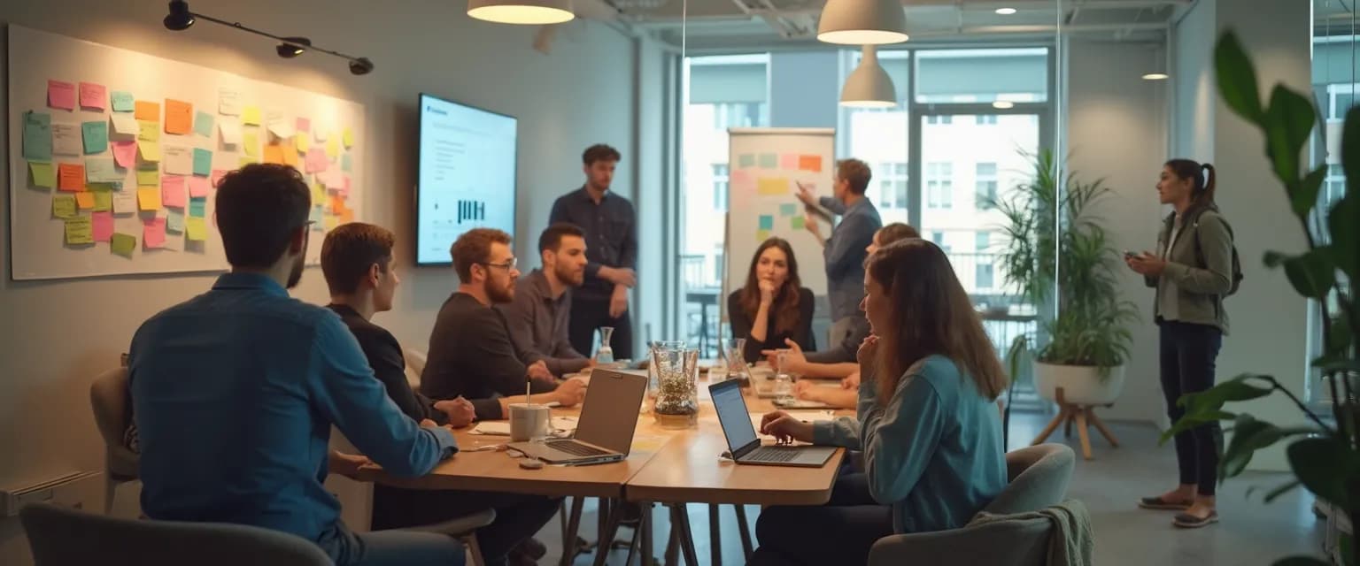 Manager fostering emotional awareness in the workplace through informal team discussion