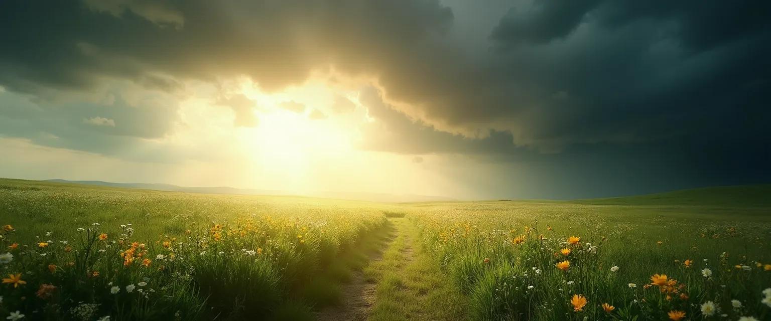 Person experiencing the unexpected joys within good grief while reflecting at sunrise