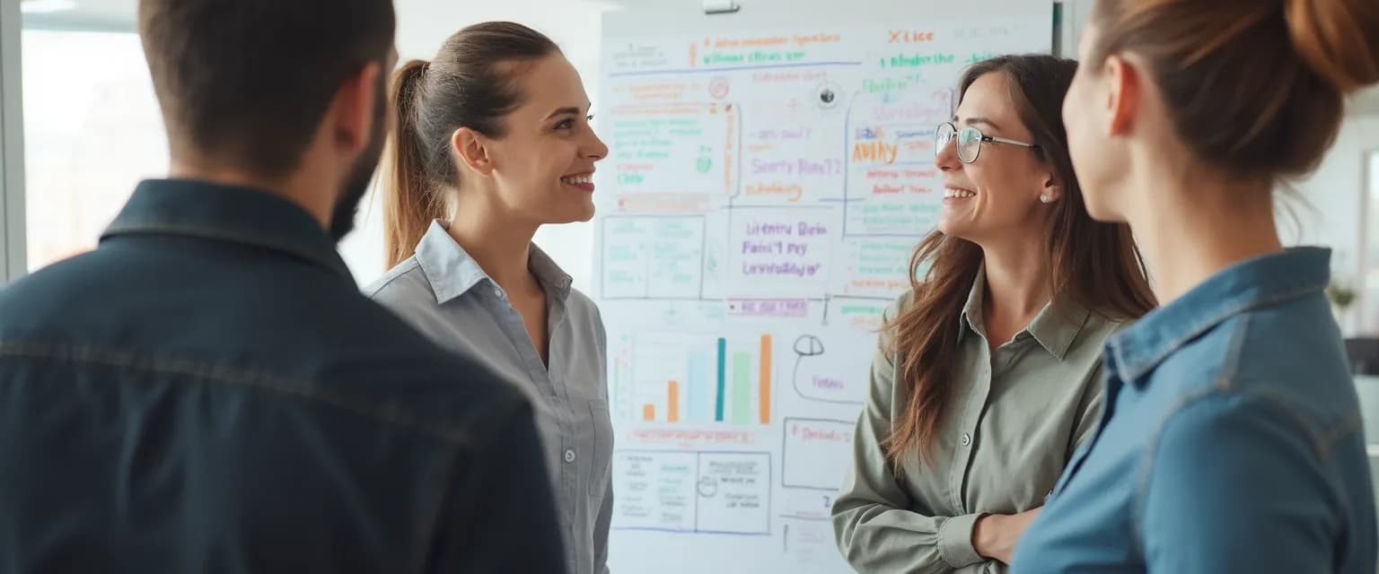 Team developing emotional intelligence in organizations through collaborative exercises