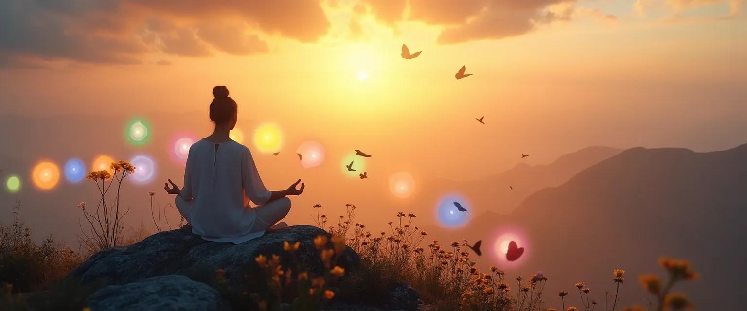 Person experiencing the miracles of mind through daily mental practices
