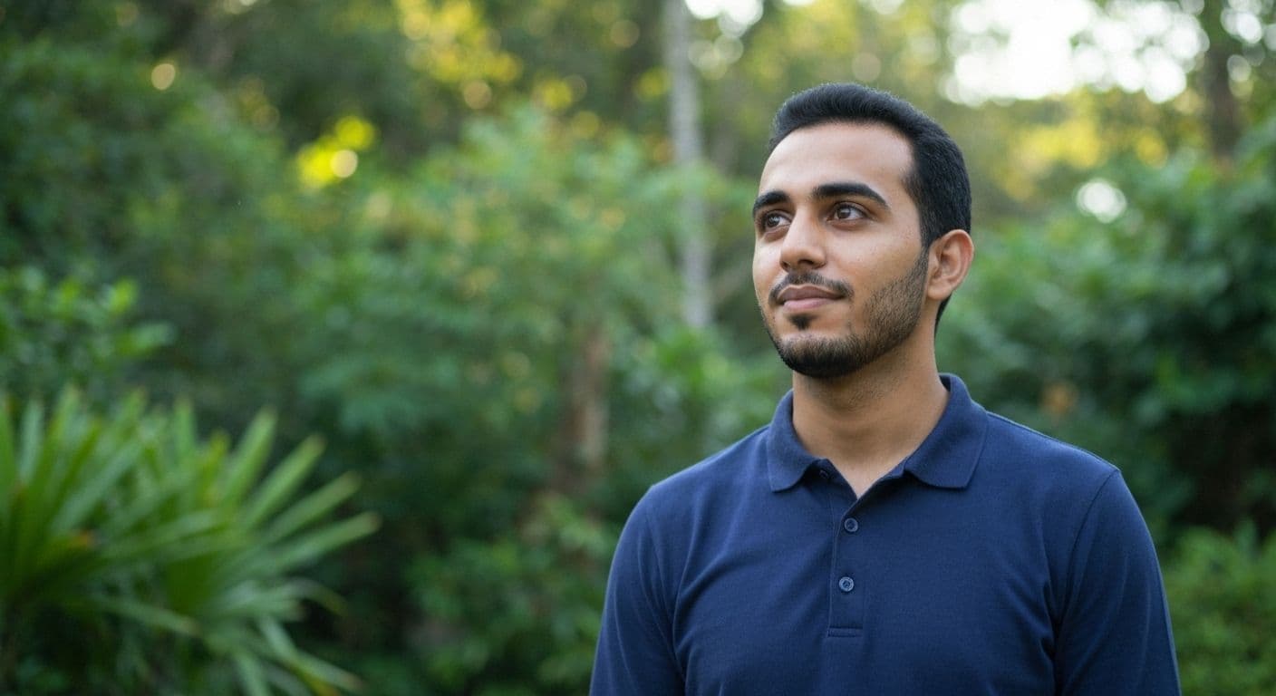 Person reflecting on daily moments showing evidence of self-awareness and emotional growth