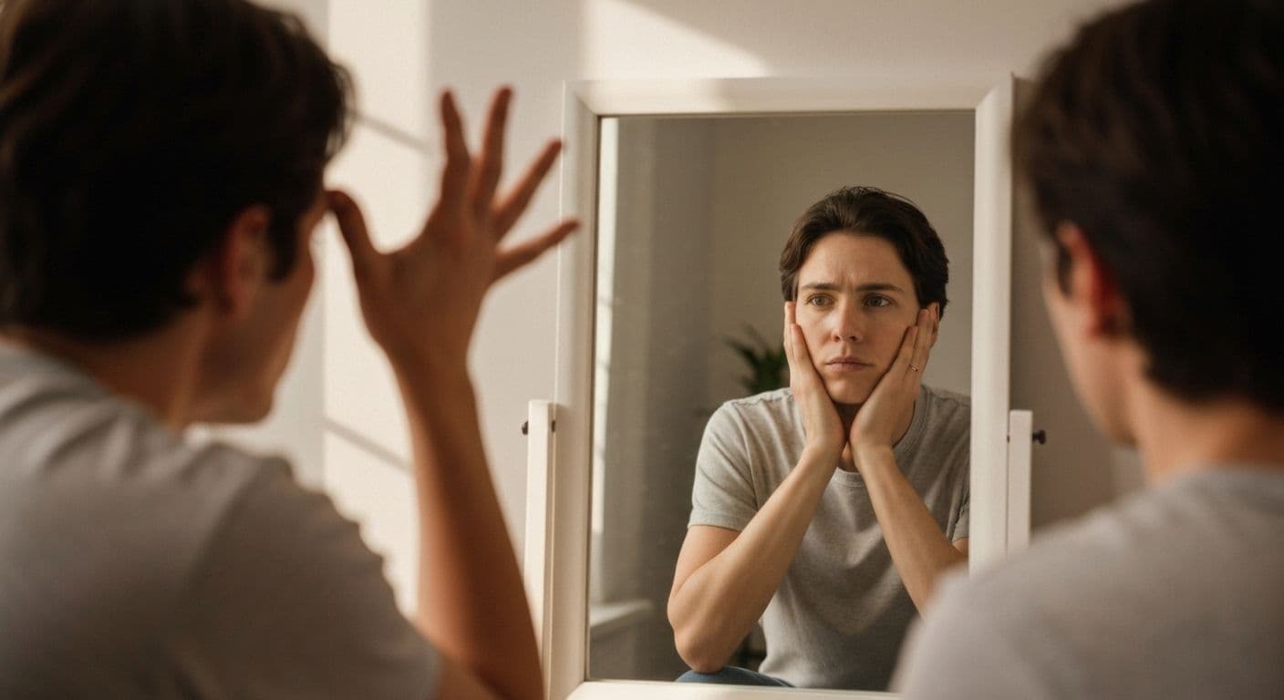 Person reflecting on emotions demonstrating self awareness and self control connection
