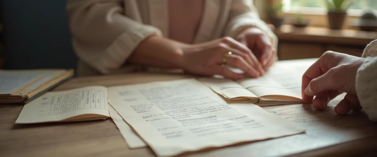 Person using grounding techniques to manage anxiety during inheritance matters