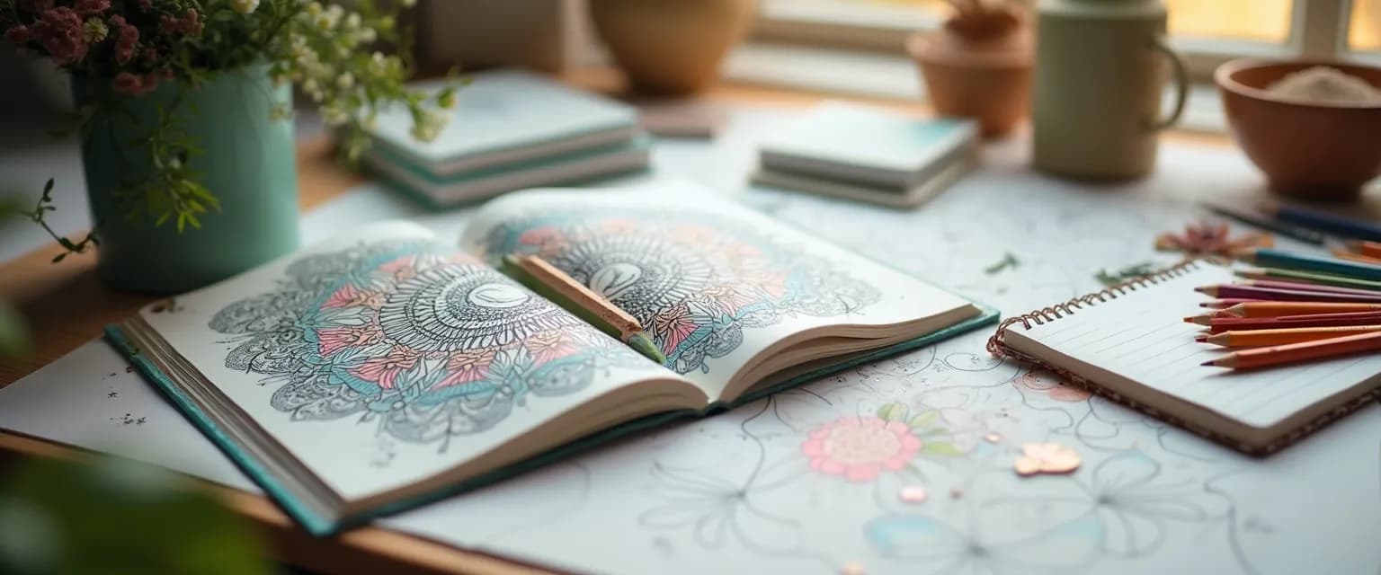 Creative professional engaging in mindful coloring to boost creativity and overcome writer's block