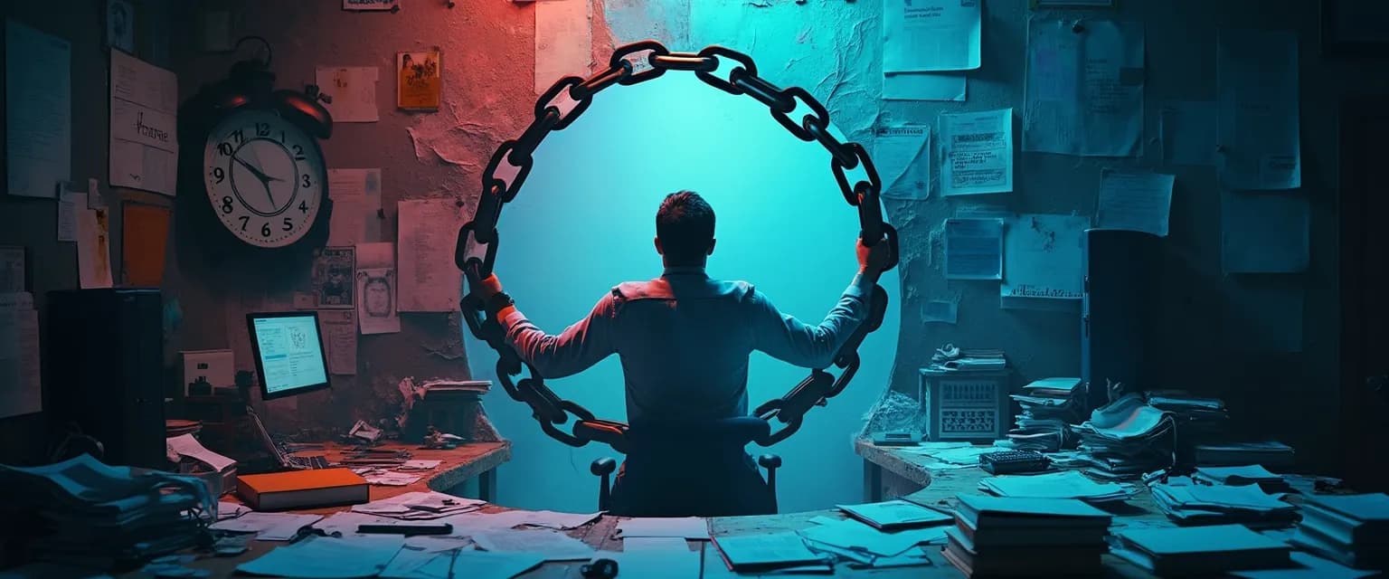 Creative professional implementing ways to overcome procrastination at desk