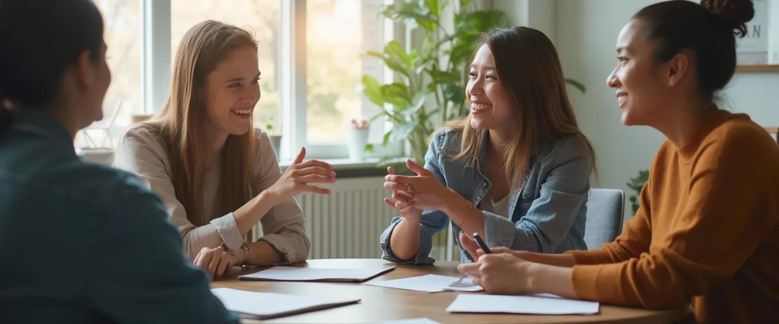 Manager demonstrating the importance of emotional intelligence by actively listening to team member