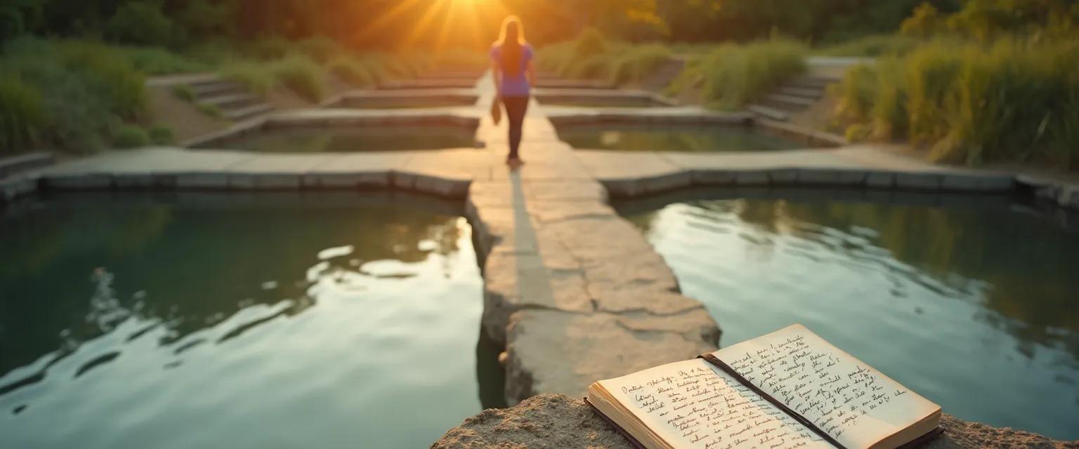 Person reflecting on self awareness in their own words through authentic language