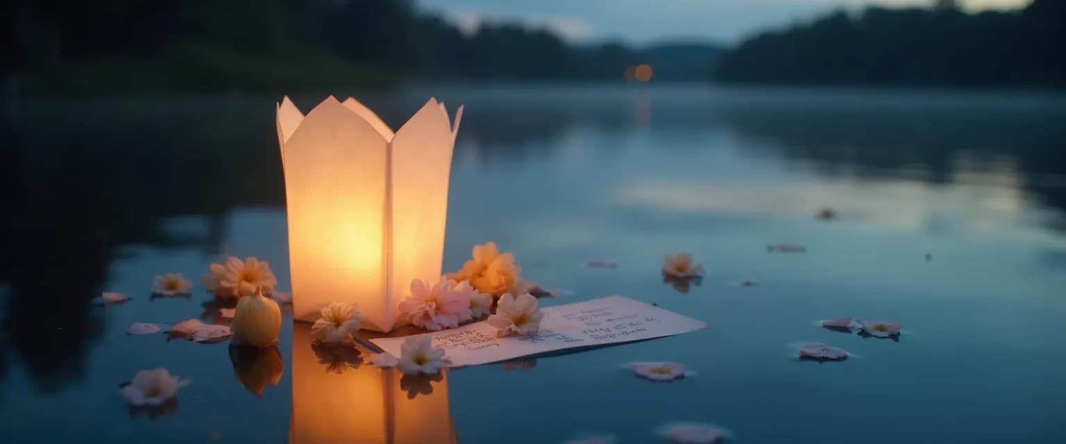 Handcrafted memory lantern as a meaningful gift for someone who's lost a loved one