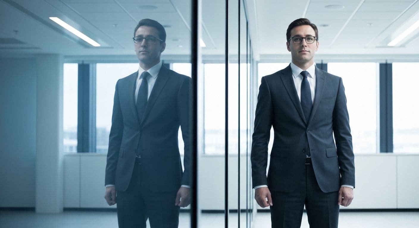 Self-aware leader demonstrating emotional intelligence and success in workplace setting