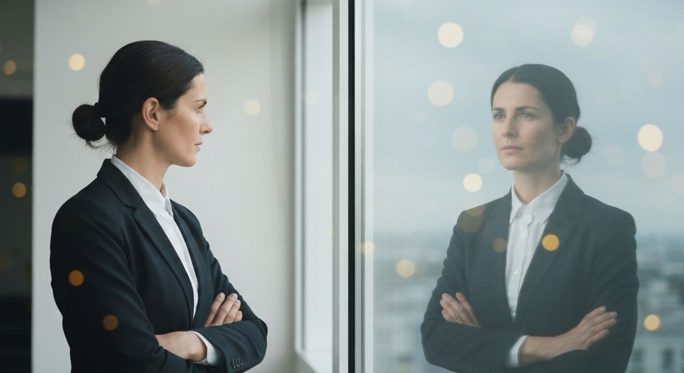 Modern leader demonstrating EQ self-awareness while facilitating team discussion and building emotional intelligence in workplace