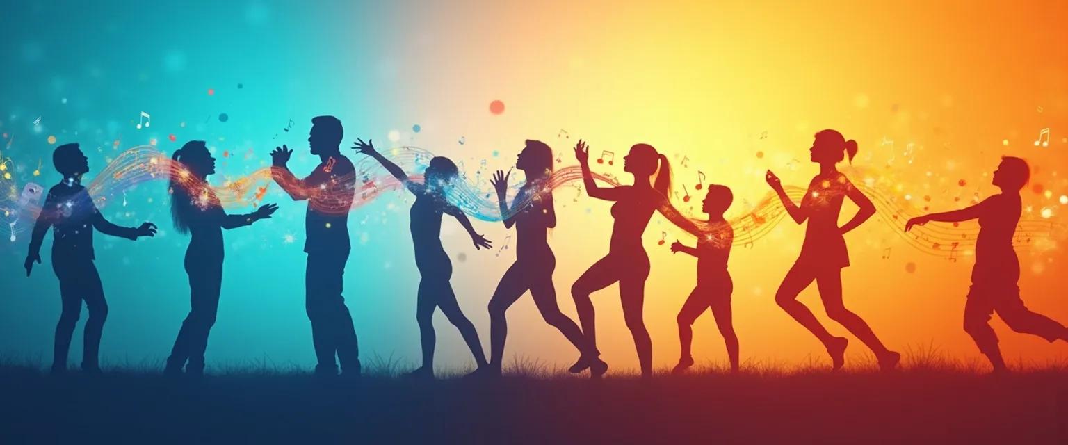 Person experiencing sound mind and body benefits while listening to music