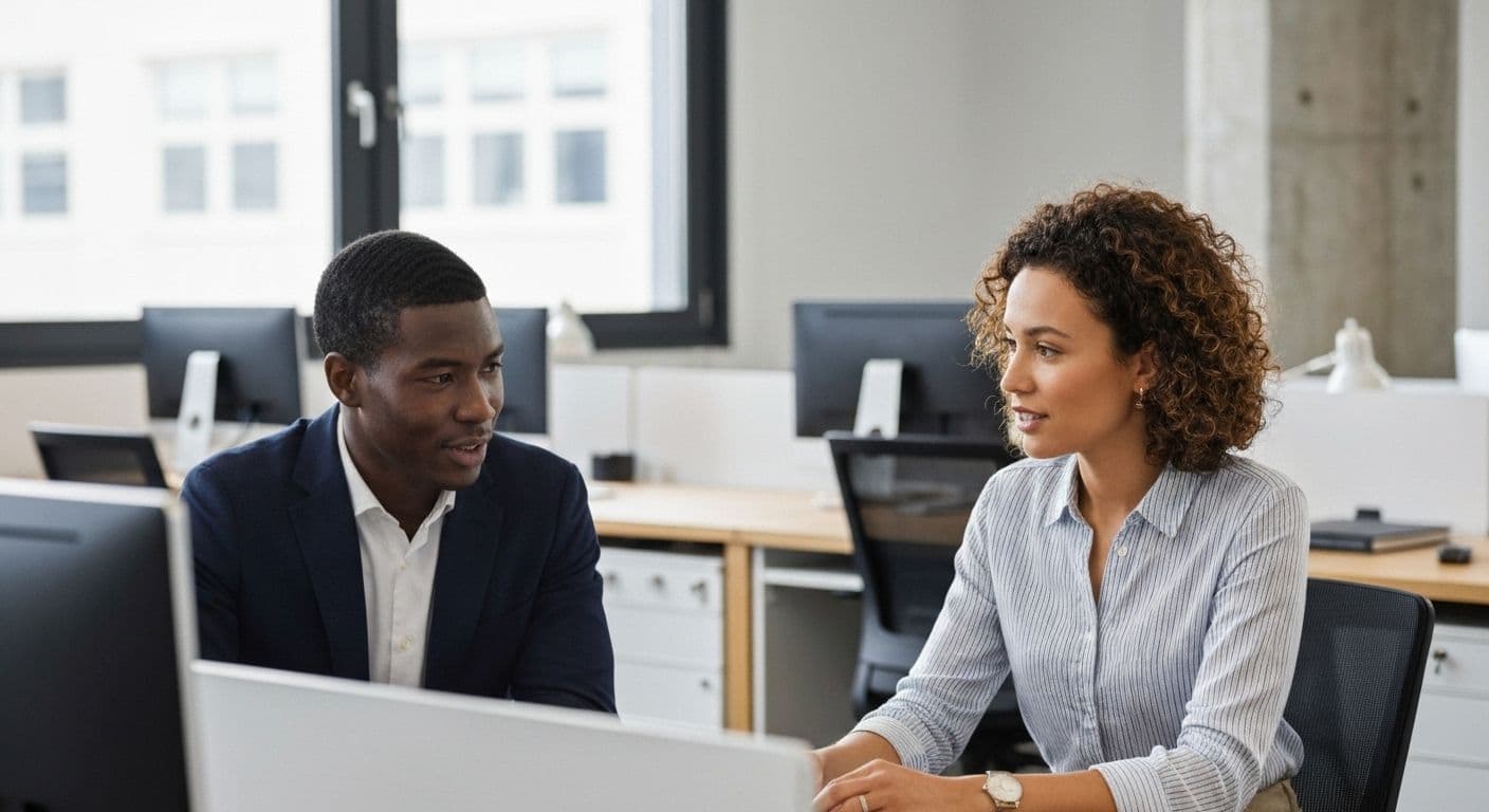 Person with high level of self awareness calmly navigating conflict conversation