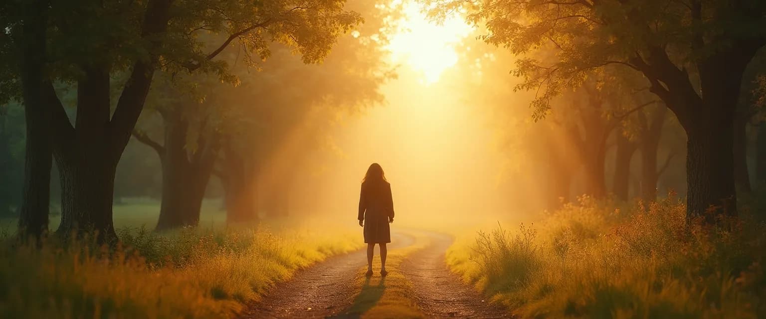 Person reflecting on their personal pursuit of happiness meaning through mindful practice