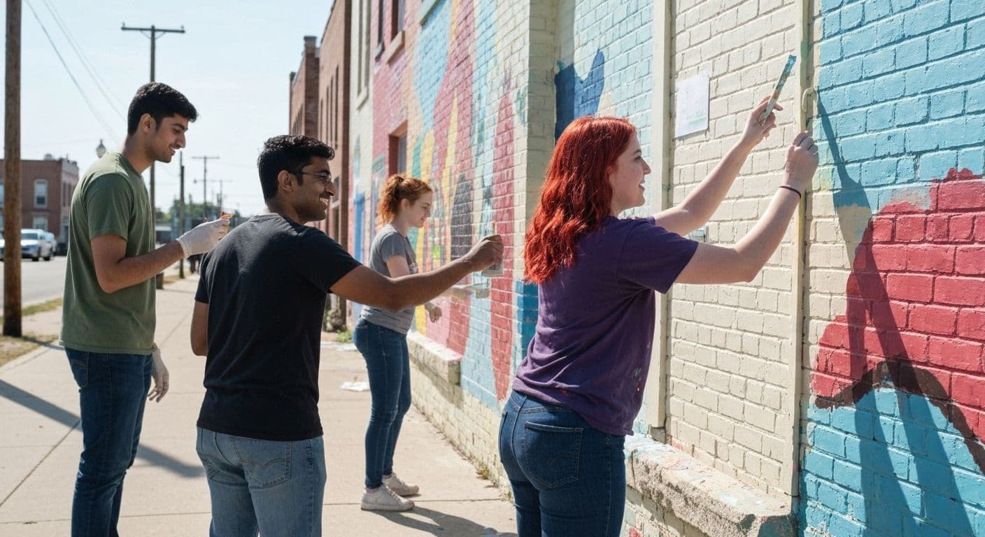 Student experiencing self awareness in NSTP community work while helping community members