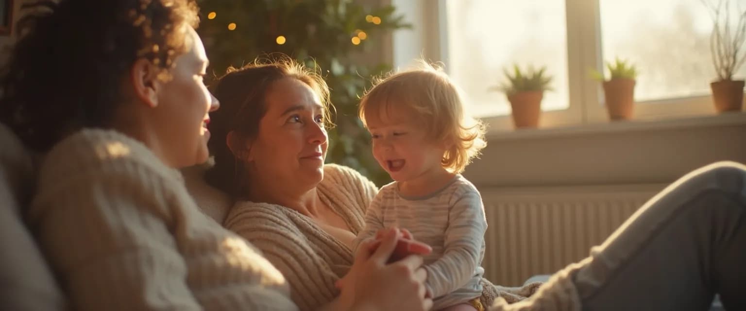 Parent and child engaging in self-awareness and empathy building activity
