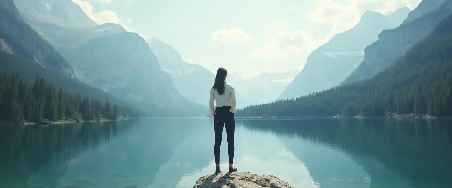 Professional demonstrating awareness as a leader through mindful practices in the workplace