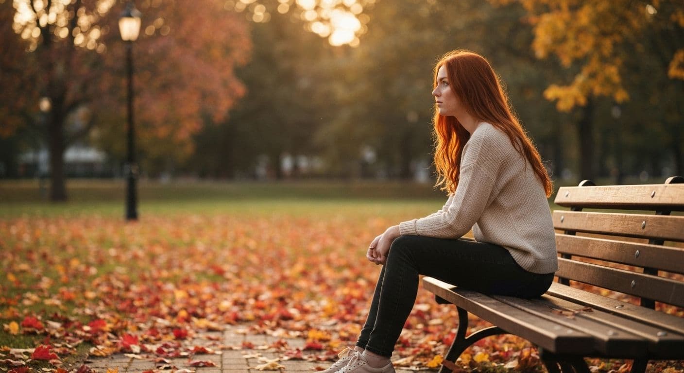 Person reflecting on first love breakup and emotional growth journey