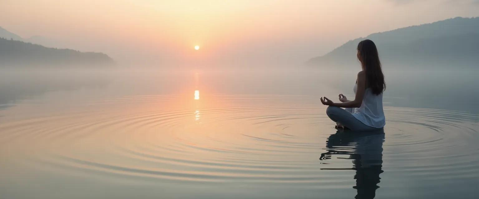 Person practicing daily reflection for self awareness, self esteem and self development