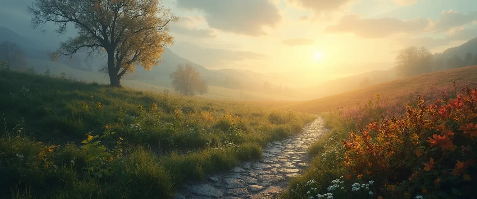 Seasonal cycle showing how long grief lasts through growth milestones rather than time