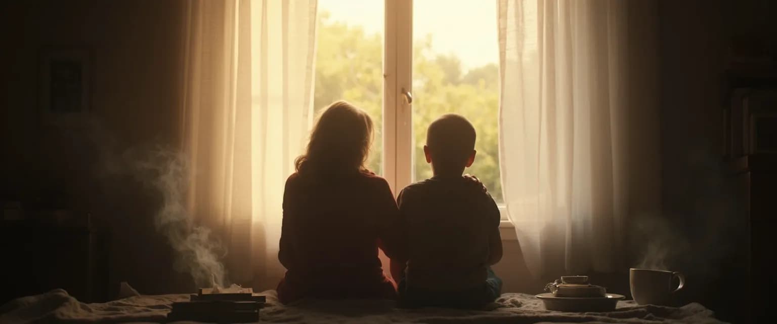 Person comforting someone who lost someone with authentic conversation