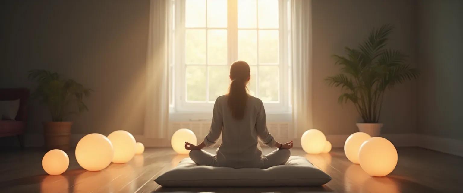 Person performing daily self-awareness check for measuring self awareness