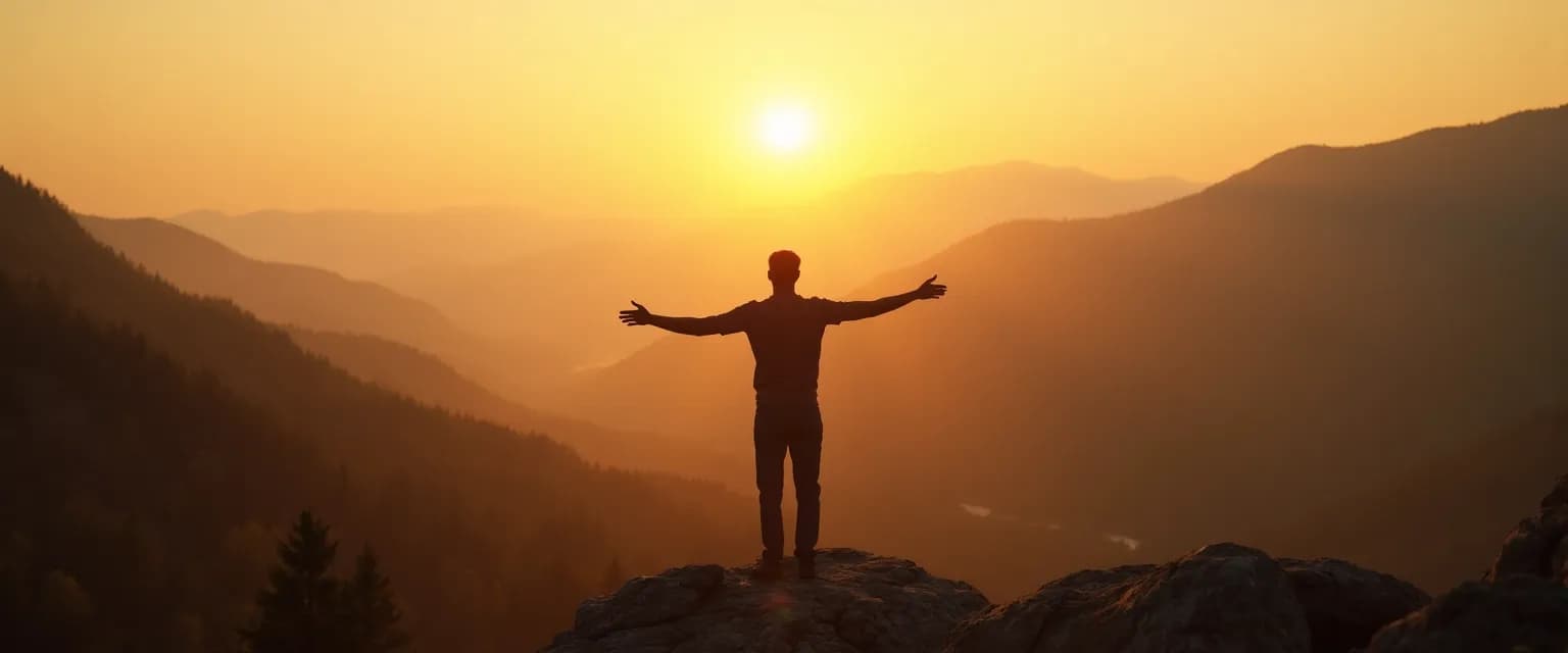 Person finding peace in nature while healing from feeling sad after breakup