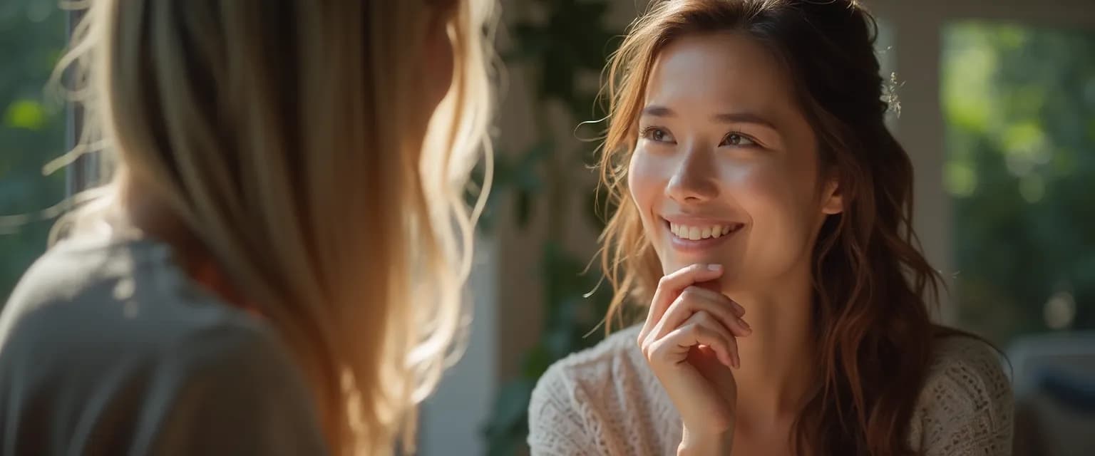 Person practicing active listening techniques for better self-awareness