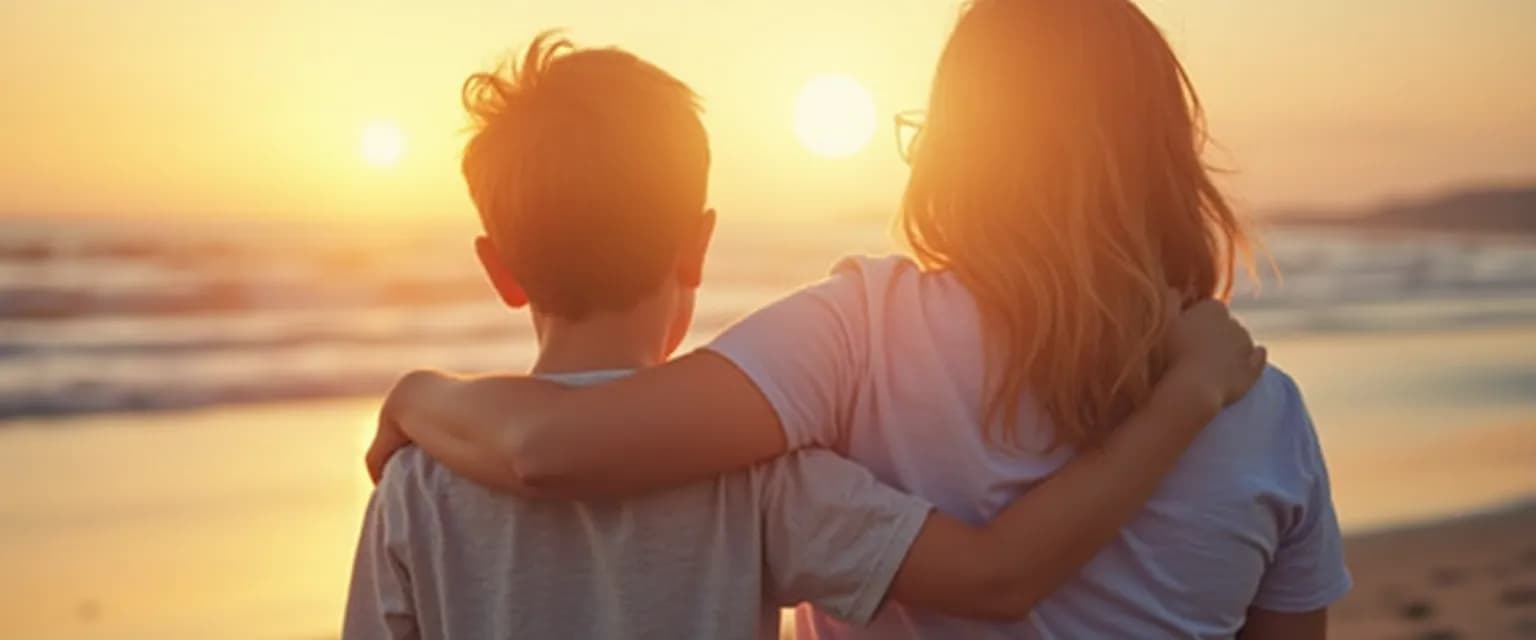 Parent supporting child through anticipatory grief with age-appropriate communication