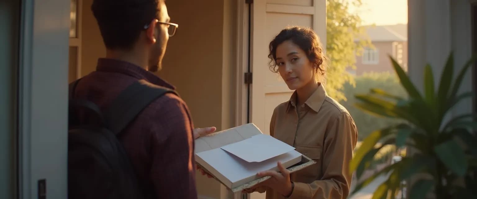 A compassionate heartbreak messenger delivering difficult relationship news with empathy