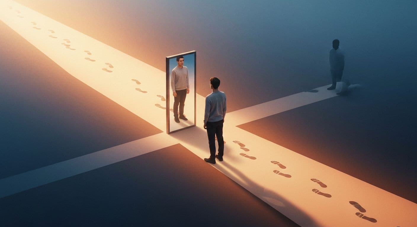 Person taking action on self-awareness insights to boost self-esteem and self-development