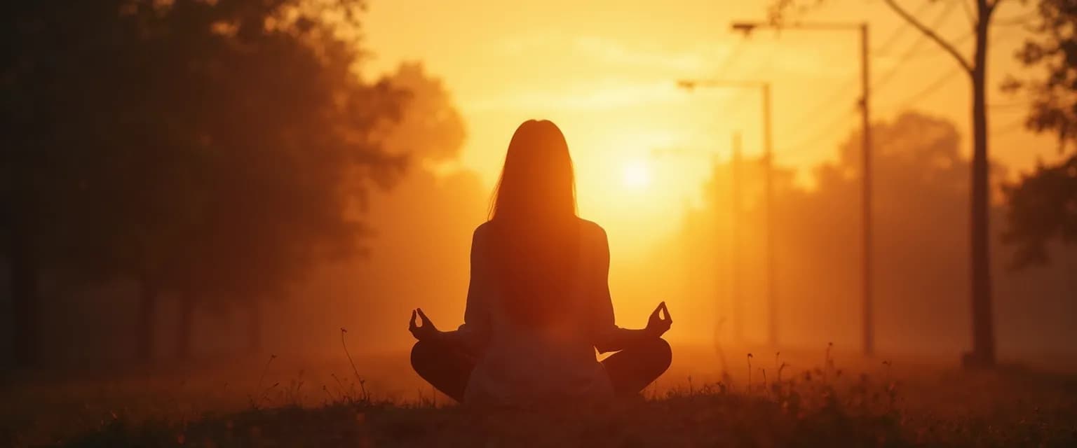 Woman performing ritual for getting past your breakup and finding closure