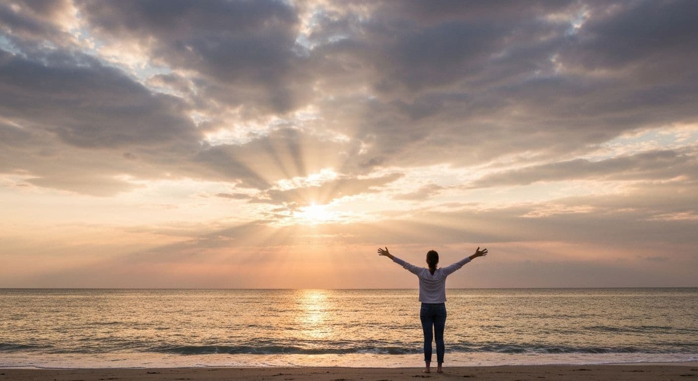 Woman practicing Brené Brown heartbreak recovery through wholehearted living and self-compassion