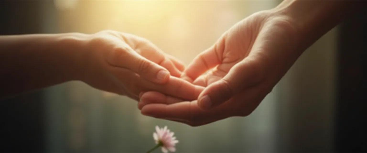 Person comforting someone who lost someone with meaningful words and presence