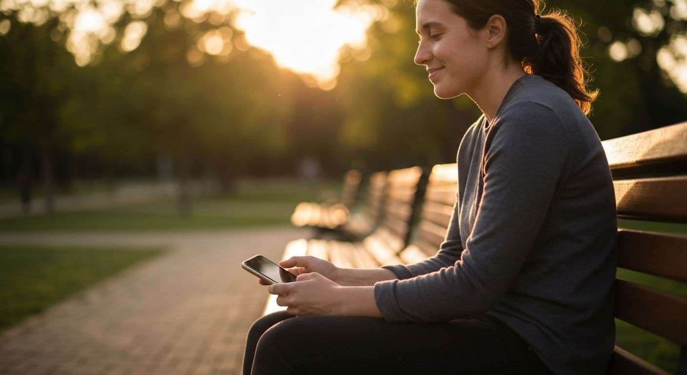 Person reflecting peacefully before using Tinder after breakup, representing the 60-day healing period