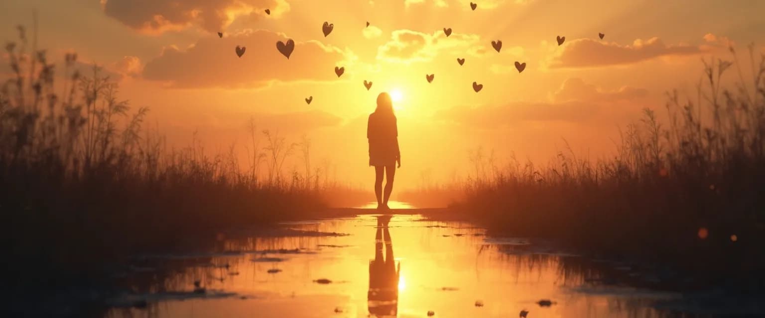 Person navigating the stages of grief heartbreak while maintaining their identity