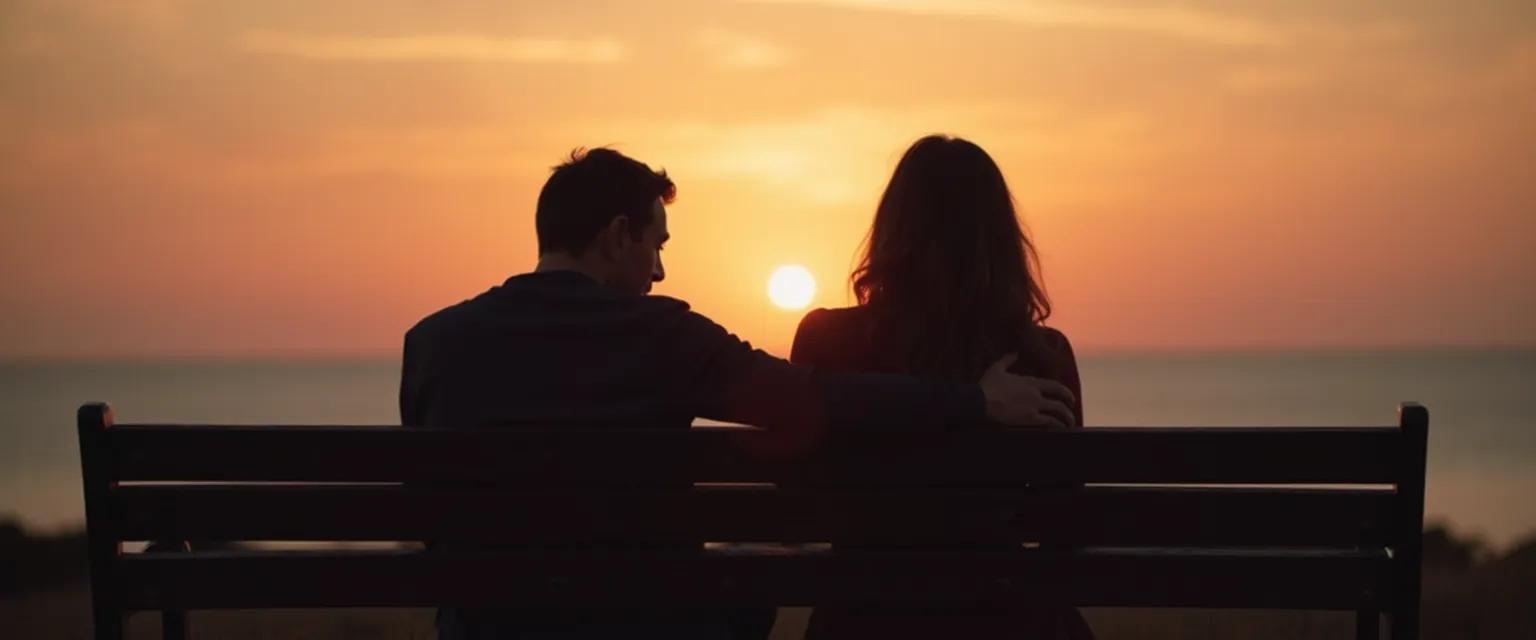 Person providing silent supportive presence to someone who's lost a loved one