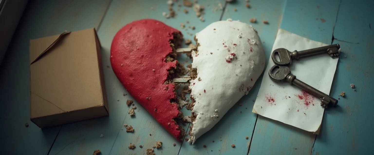 Illustration showing different types of breakups and their emotional impact