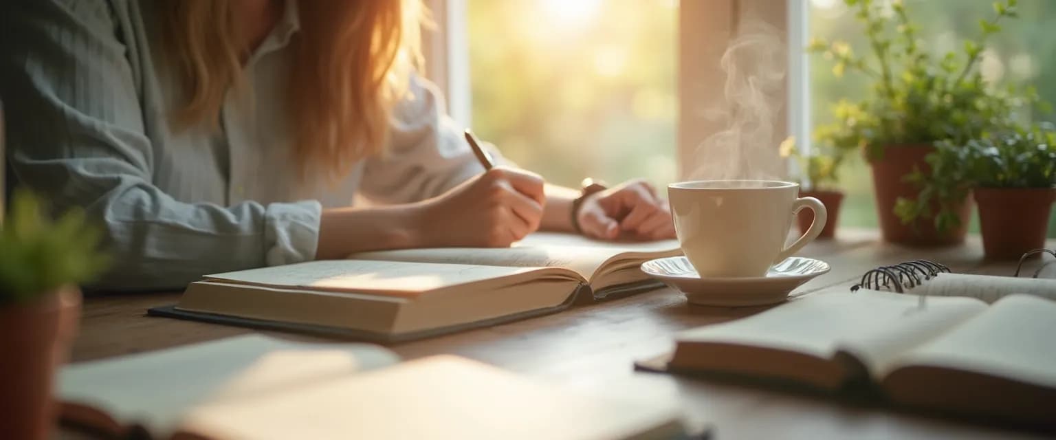 Woman practicing daily rituals for peace of mind without meditation