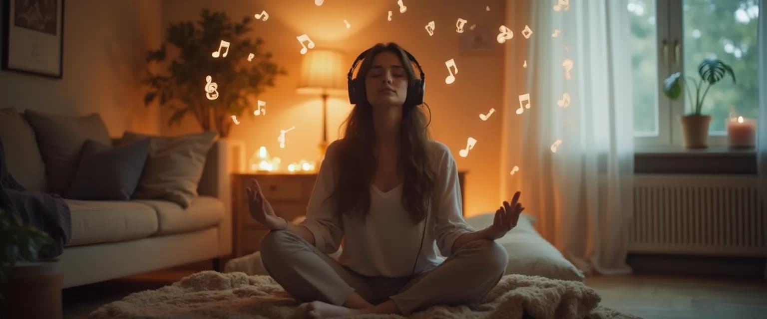 Person using headphones while dealing with heartbreak through music therapy