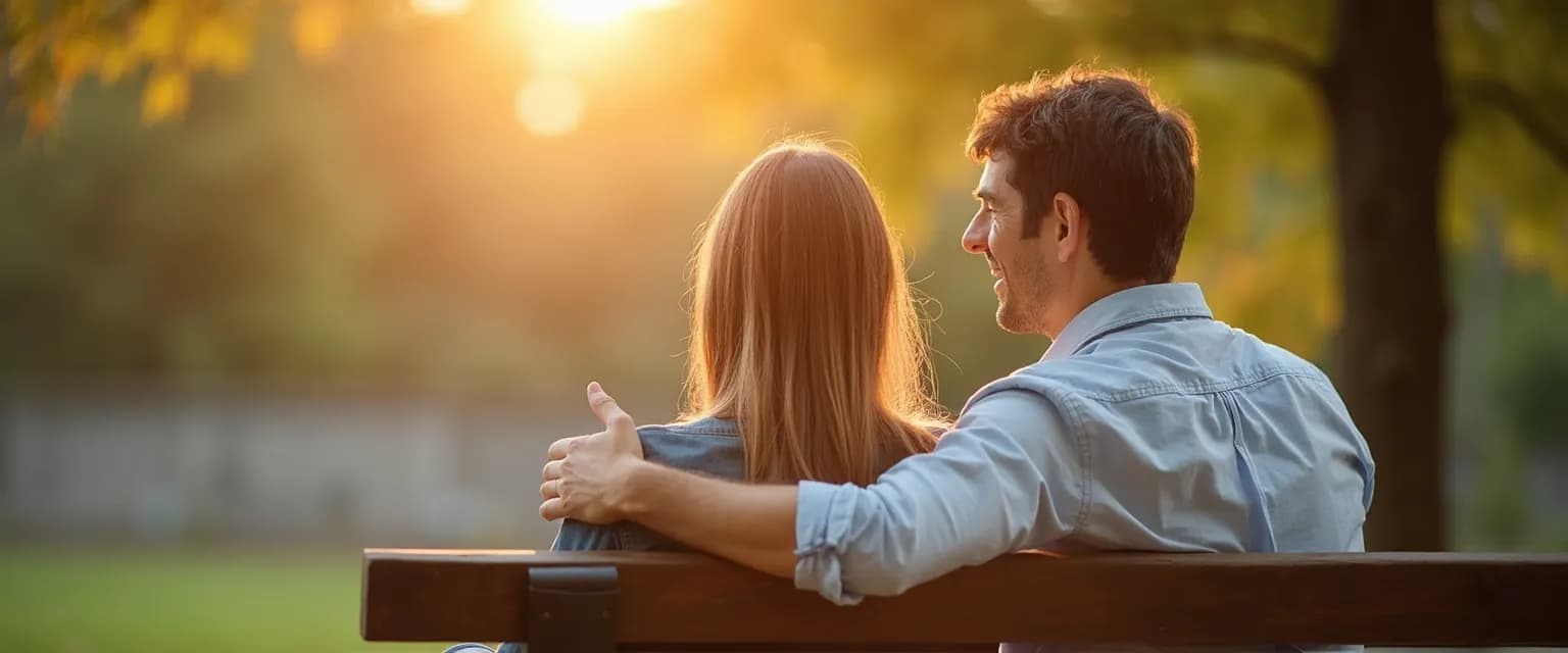 Person offering comfort to someone who lost someone through meaningful conversation