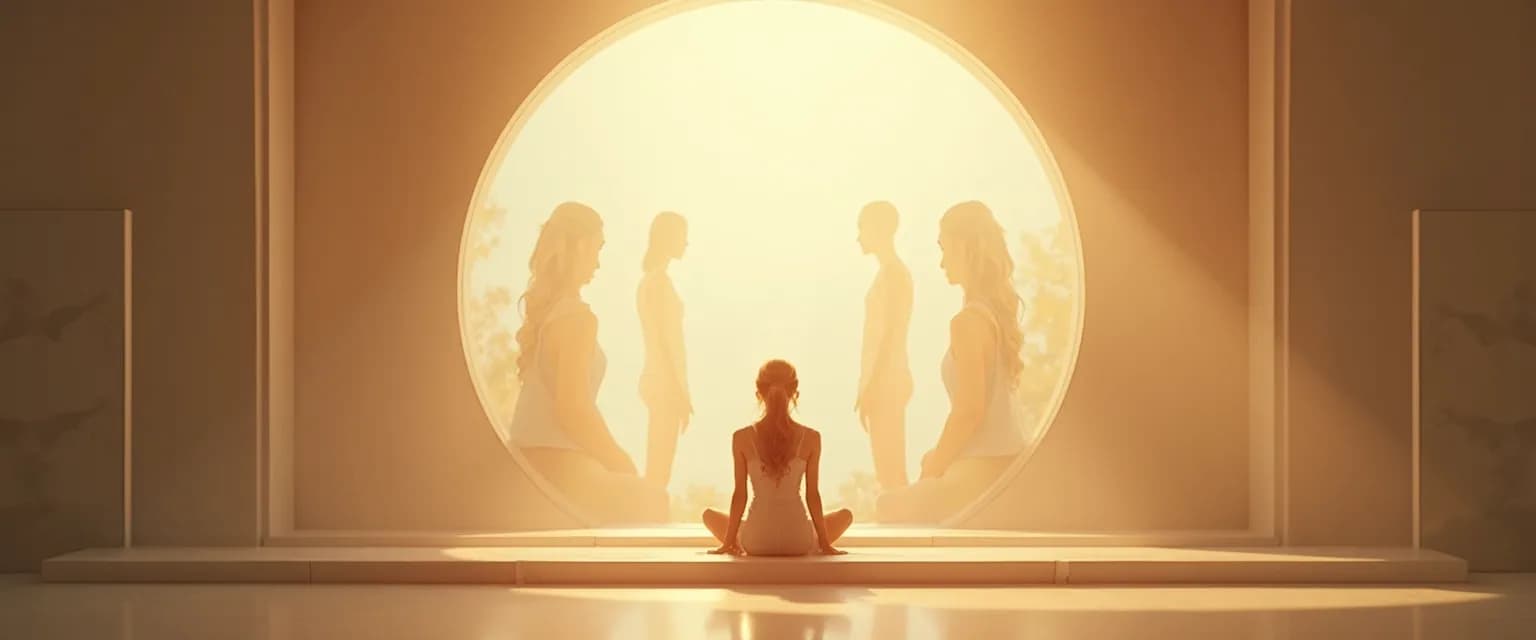 Person practicing mirror work exercises for self awareness psychology