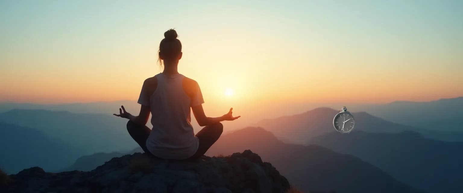 Person practicing Kaha Mind techniques for mental fortitude in a peaceful setting