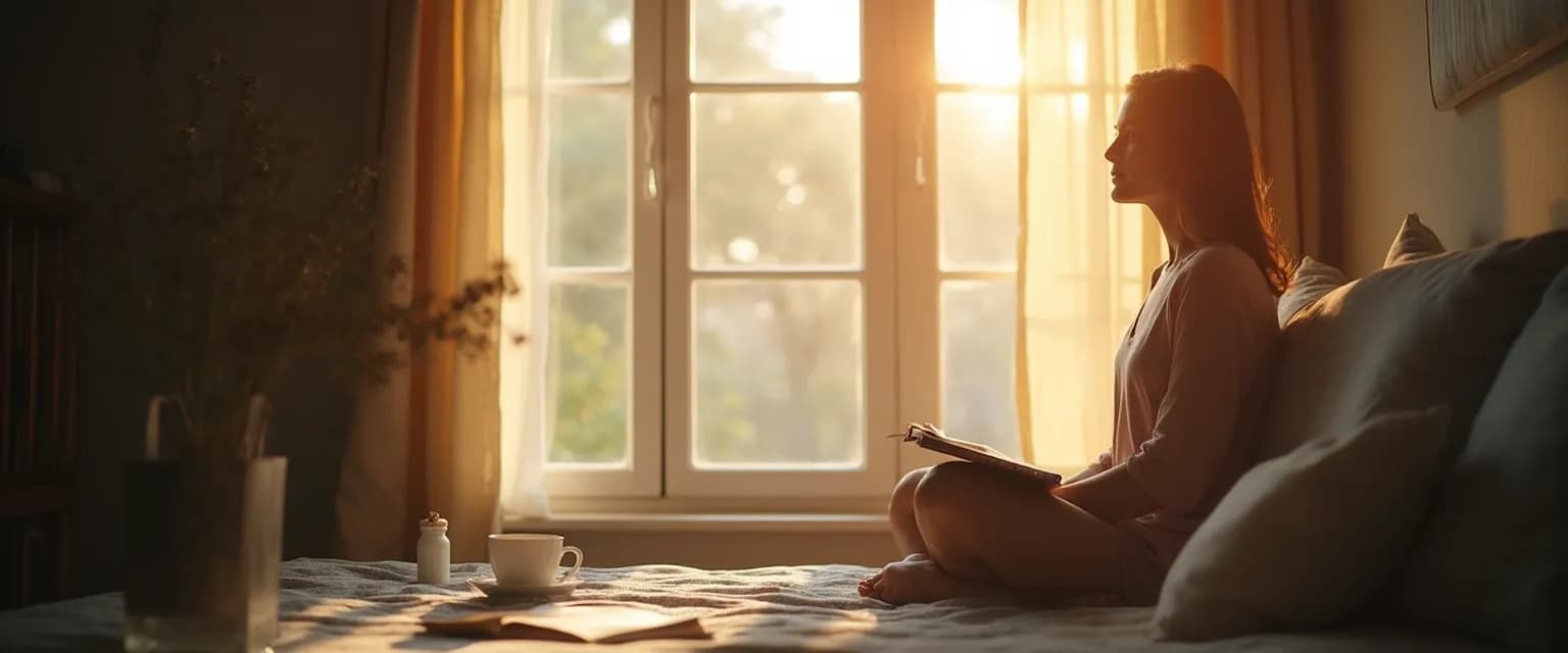 Woman practicing self-care techniques after healing from a quiet BPD breakup