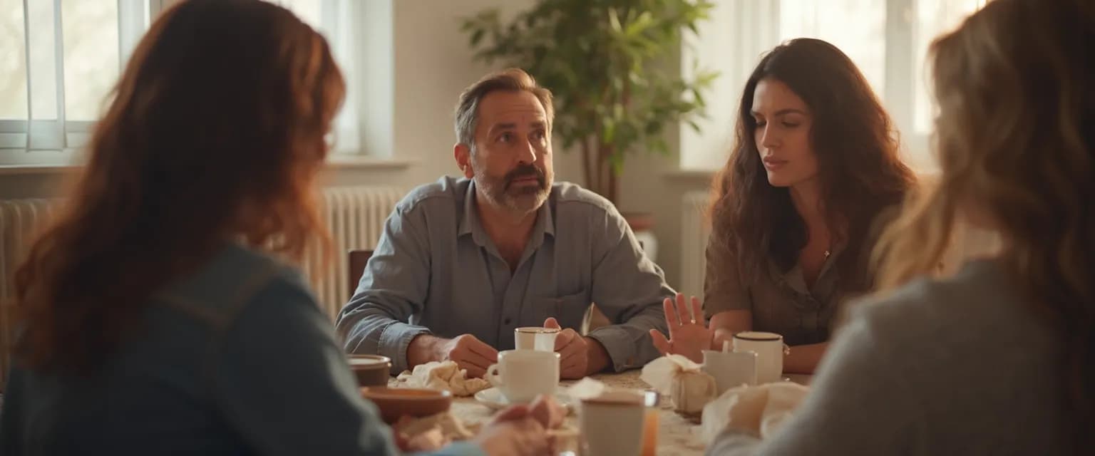 Participants sharing experiences in GriefShare grief recovery support groups for anger management