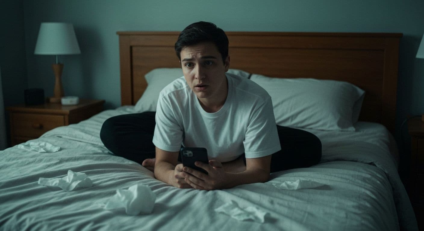 Person reflecting thoughtfully before making an impulsive breakup decision, representing emotional awareness and mindful relationship choices