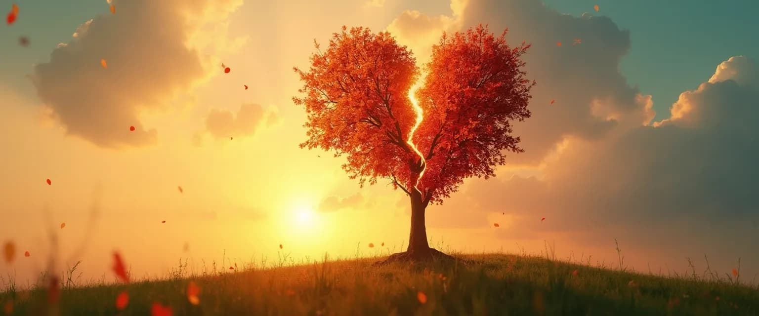 Person reflecting on valuable lessons in heartbreak while looking toward a brighter future